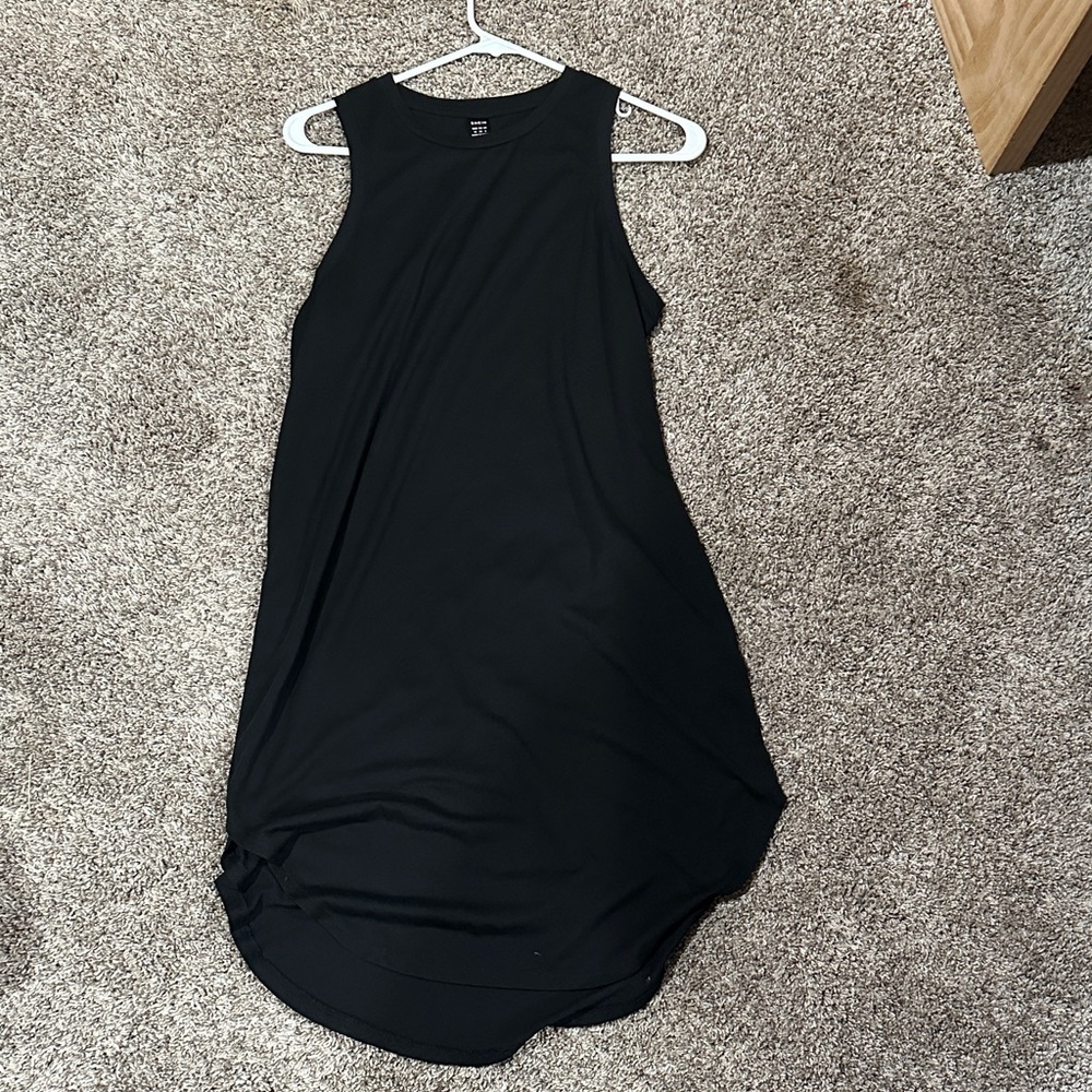 SHEIN Classic Black Midi Dress